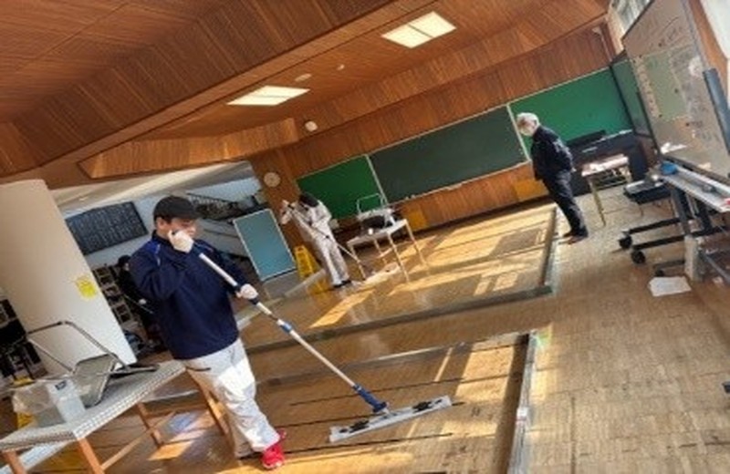 職業（各教科等を合わせた指導：作業学習）　清掃技能