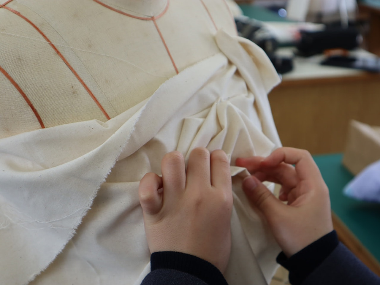 家庭科の授業の様子