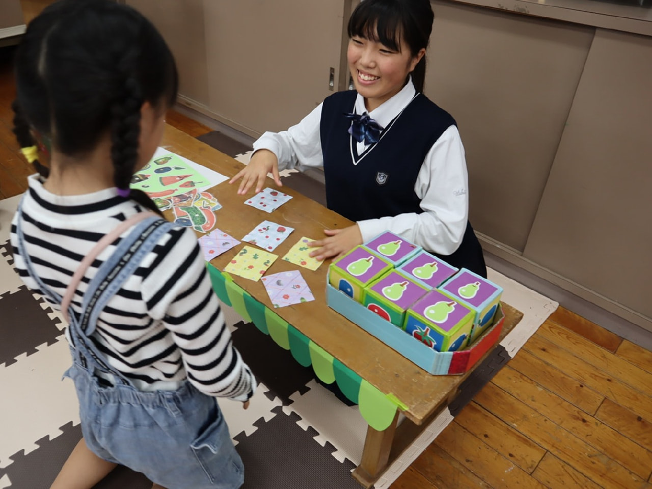 家庭科の授業の様子