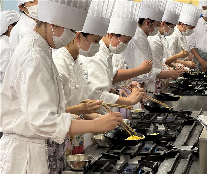 家庭科の授業の様子