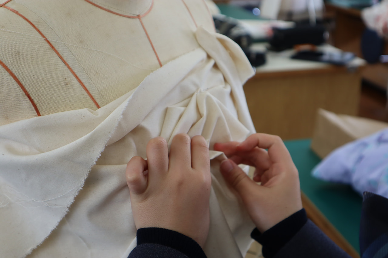 家庭科の授業の様子